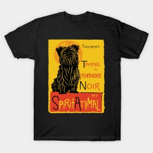 Funny Affenpinscher Cute Dog Chat Noir Mashup Art T-Shirt